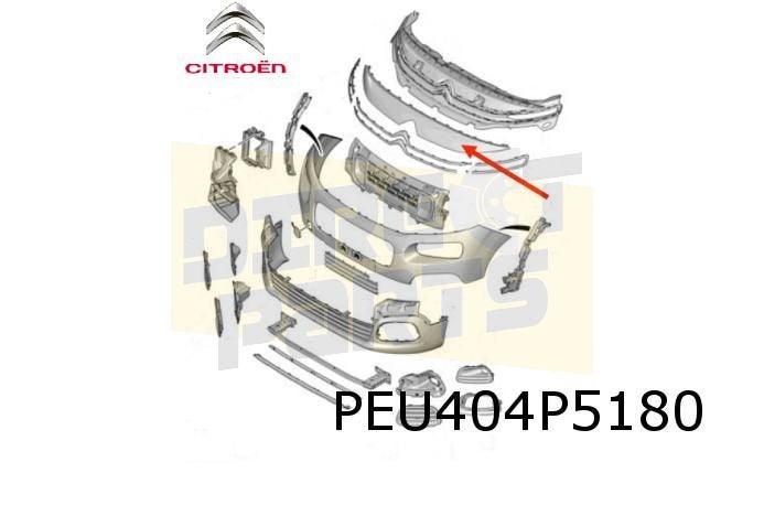 Citroën Berlingo ludospace voorbumper lijst (boven grille) (, Autos : Pièces & Accessoires, Neuf, -, -, Avant
