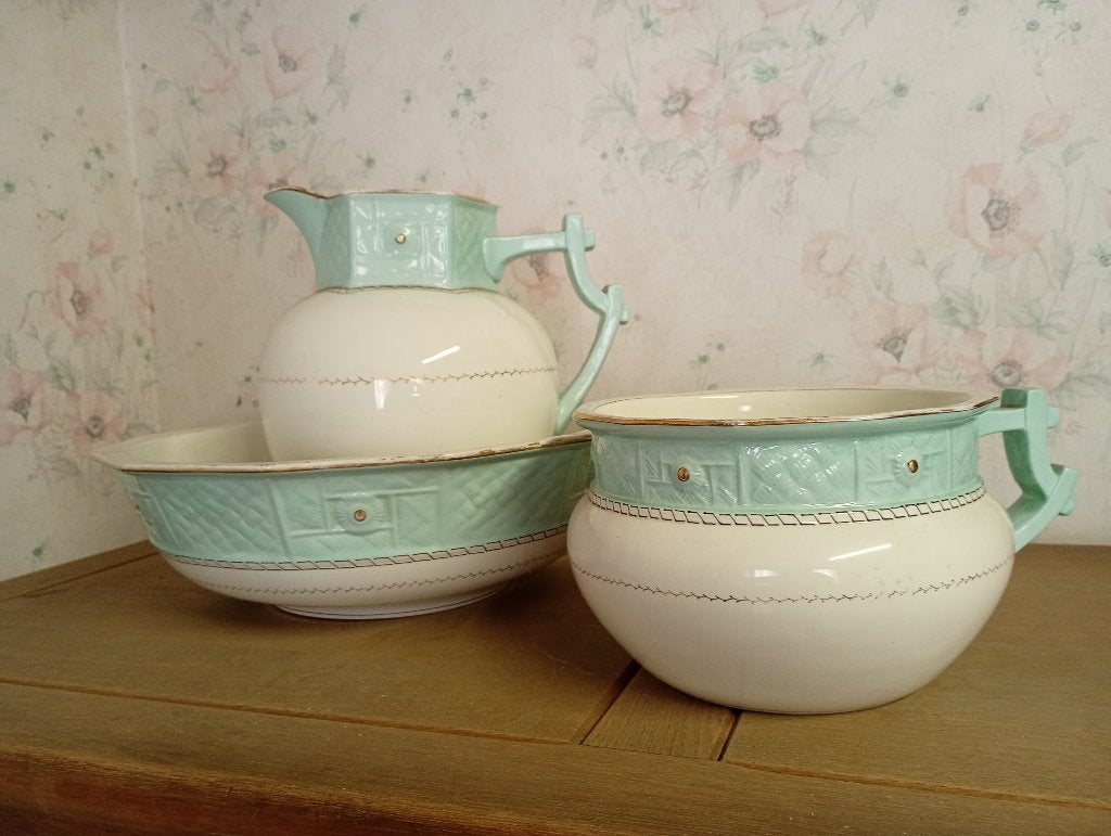 Grote art deco wasset lampet set Maestricht, Ophalen