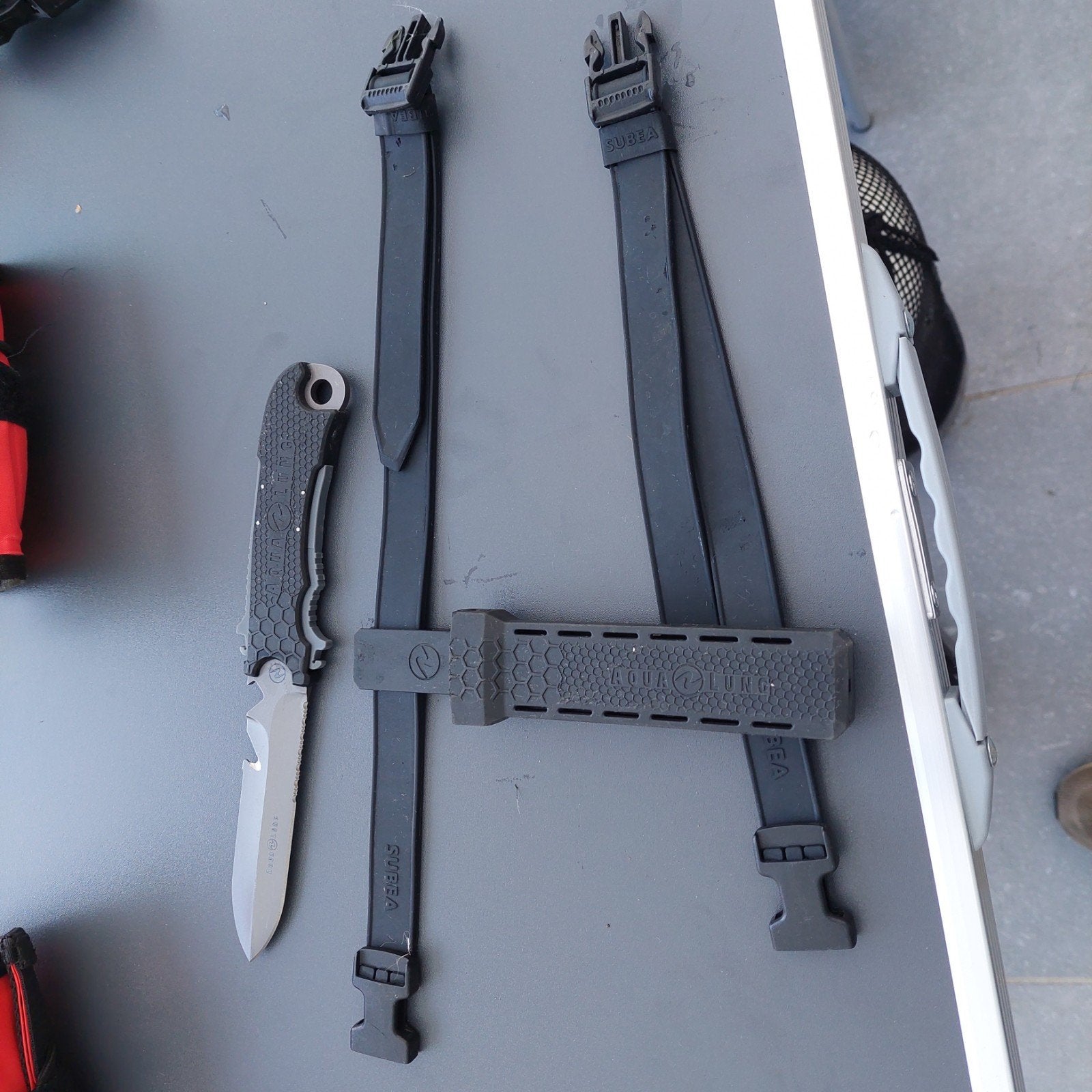 duikmes aqualung titanium, Watersport en Boten, Ophalen of Verzenden