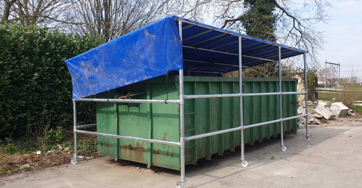 Afzetcontainer 20m3 bi 5,6x2,3x1,6m veelgebruik mr degelijk, Doe-het-zelf en Bouw, Ophalen