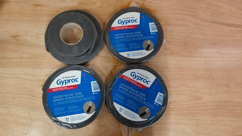 Gyproc akoestische tape 5.2m x 4, Doe-het-zelf en Bouw, Ophalen
