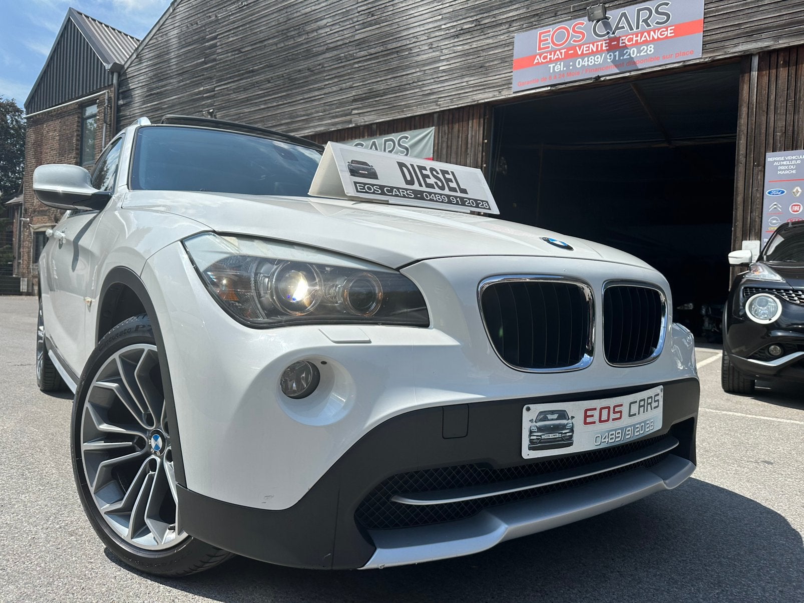 BMW X1 GPS CUIRE XENON PANO CARNET GARANTIE 12 MOIS, Auto's, BMW, Euro 5, Zwart, 4 cilinders, Xenon verlichting