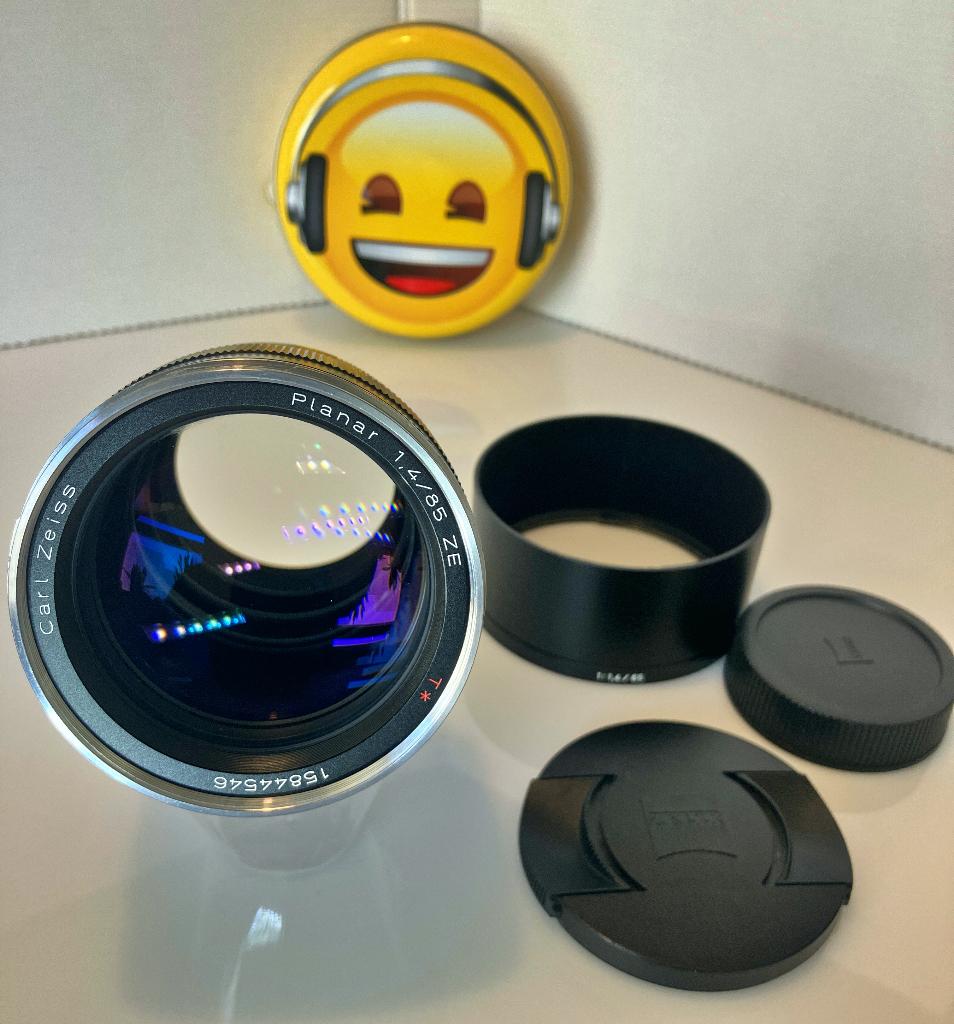 Carl Zeiss Planar 1,4/85 ZE T* Canon EOS, Enlèvement ou Envoi, Comme neuf, Autres Marques