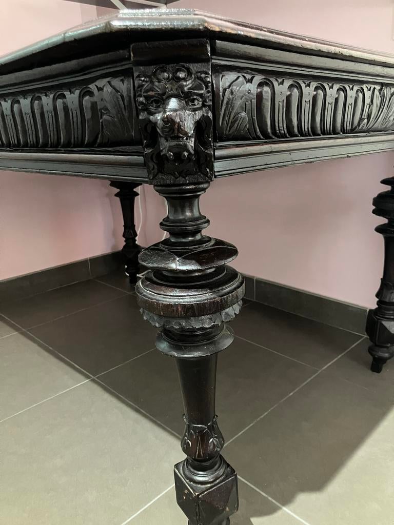 Massieve houten tafel, Antiek en Kunst, Ophalen