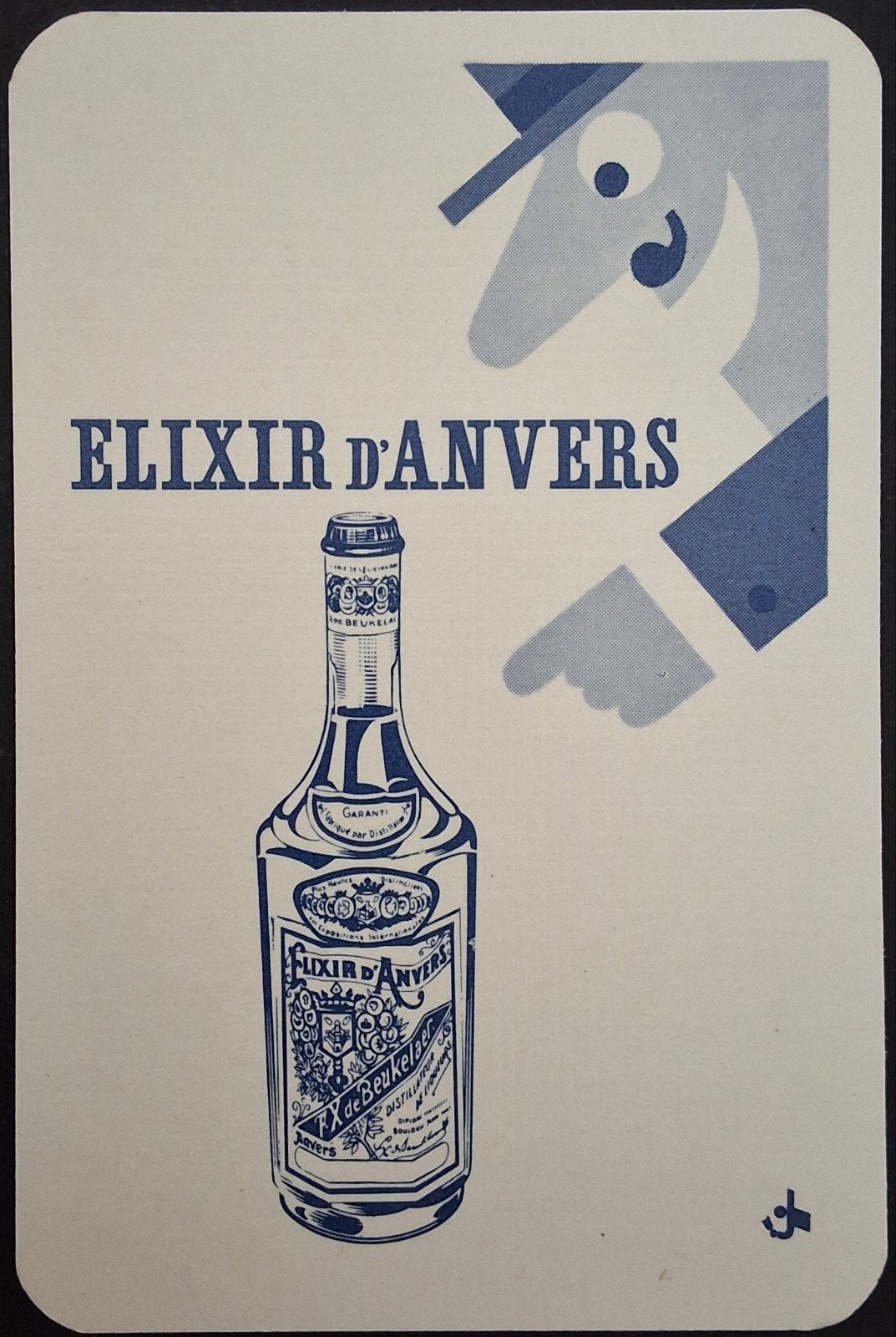 1 Speelkaart  Elixir d'Anvers, Ophalen of Verzenden