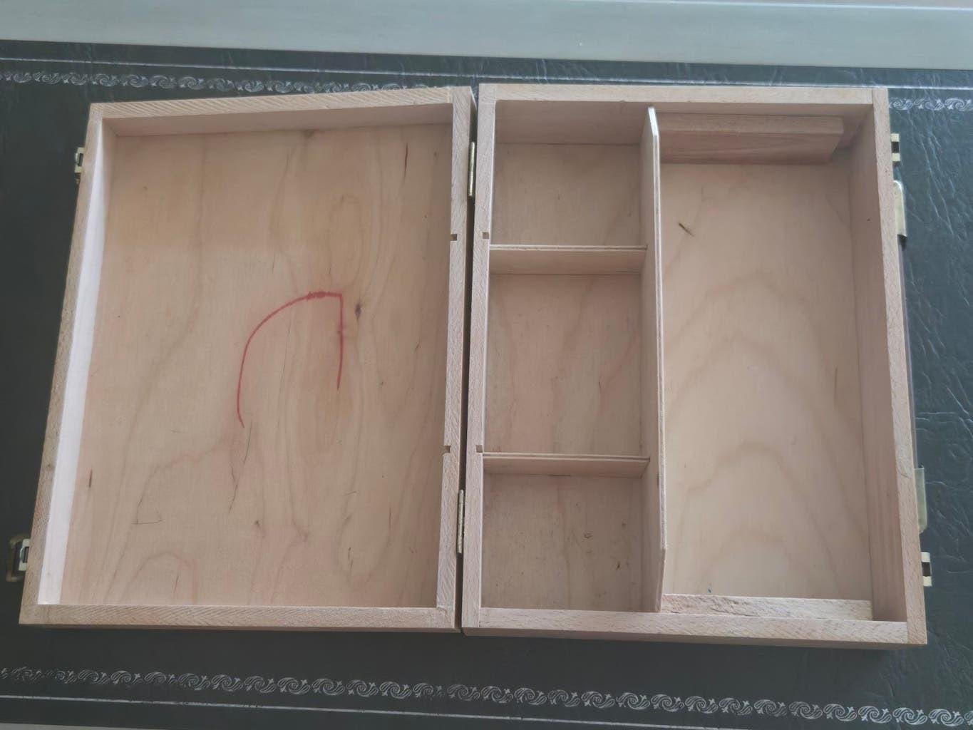 Valise vintage en bois faite main anno 70 en parfait état, Enlèvement ou Envoi