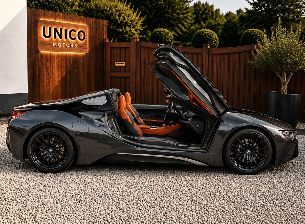 BMW i8 Roadster - Head-up -Copper leder - Harman Kardon, Automaat, Dealer onderhouden, Euro 6, Cabriolet