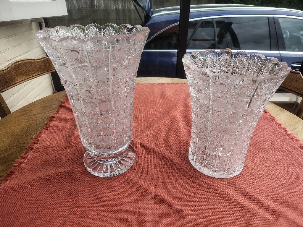 2 vases en cristal de Bohême, Enlèvement