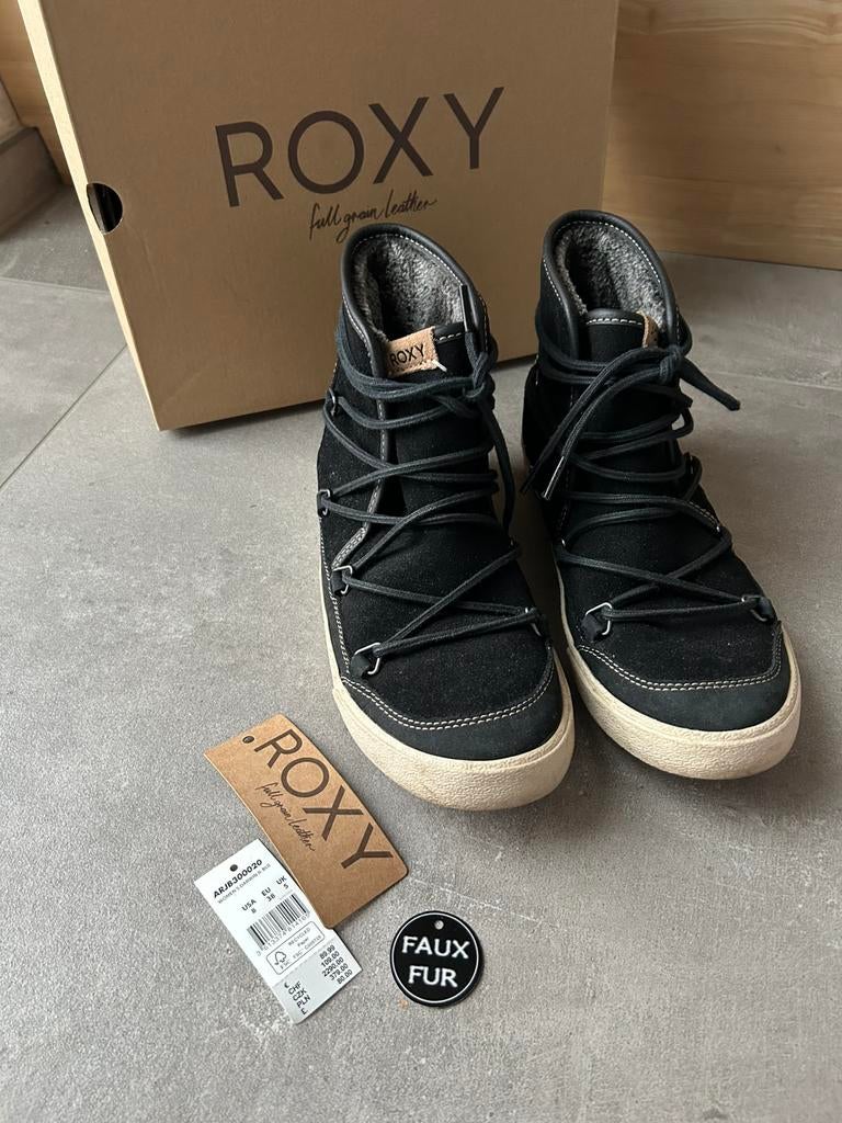 Roxy - Zwarte sneeuwlaarsjes. Maat 38. Perfecte staat, Vêtements | Femmes, Chaussures, Enlèvement ou Envoi, Comme neuf, Bottes de neige