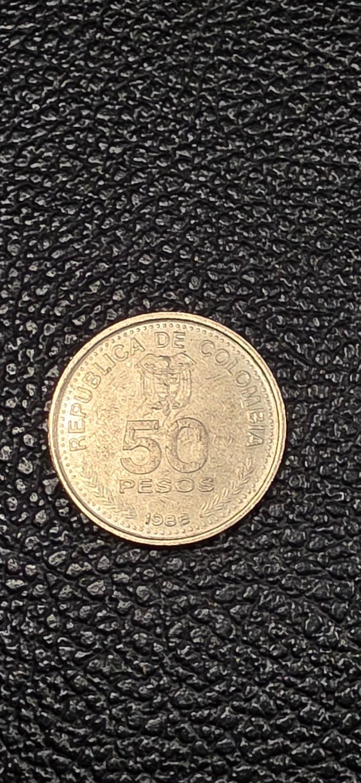 2#    Colombia 50 pesos 1988 national constituion, Enlèvement ou Envoi