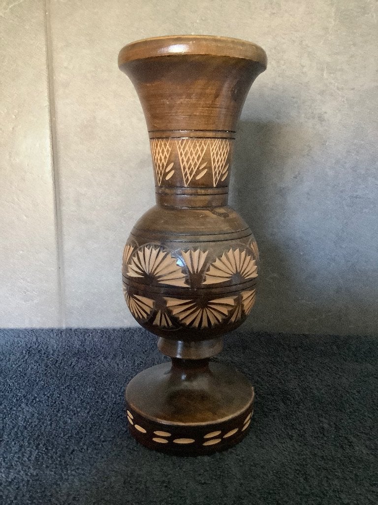 Houten vaasje, Antiek en Kunst, Ophalen