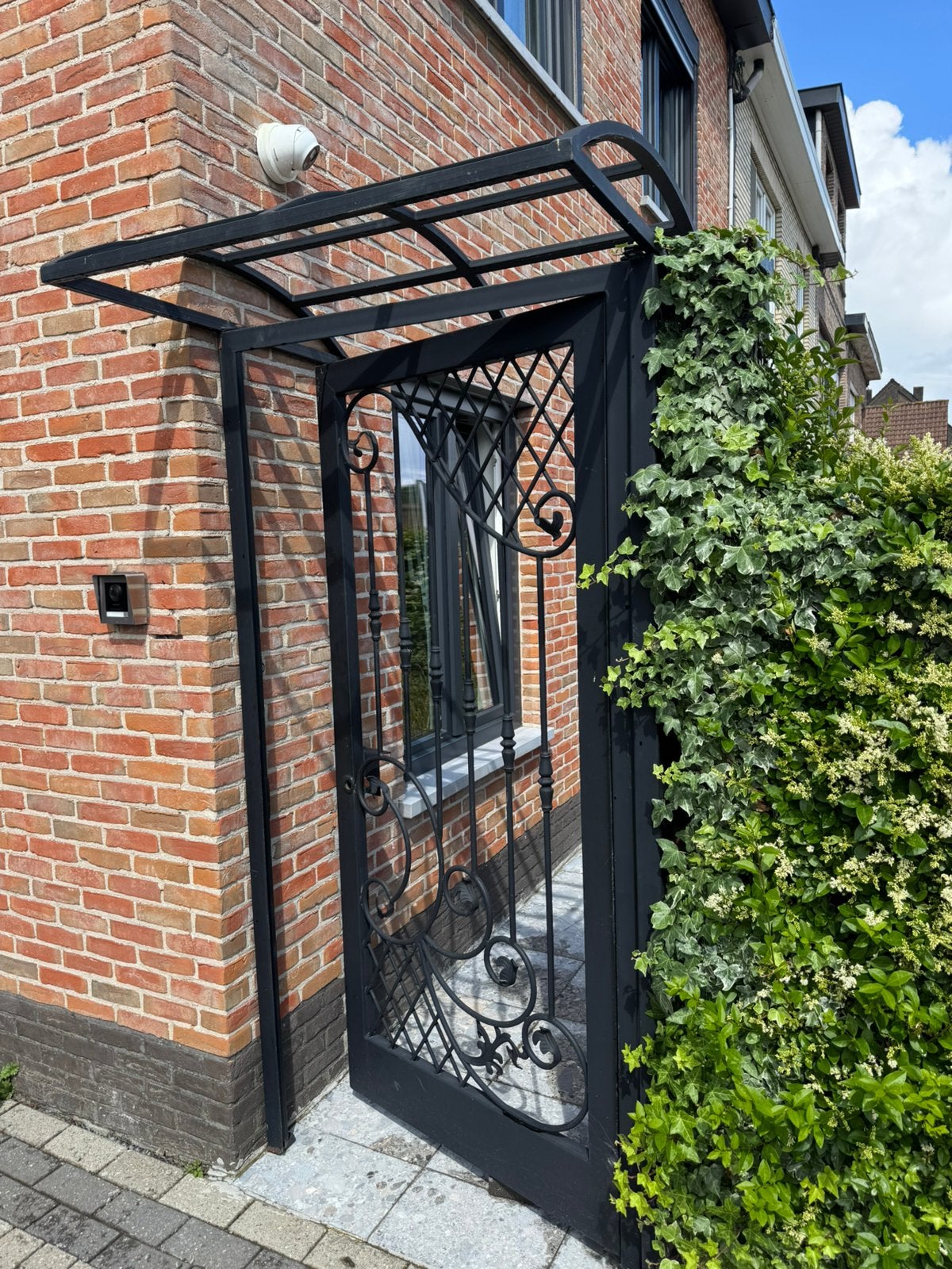 Ijzer poort, Tuin en Terras, Tuinpoorten, Ophalen, Zo goed als nieuw, IJzer