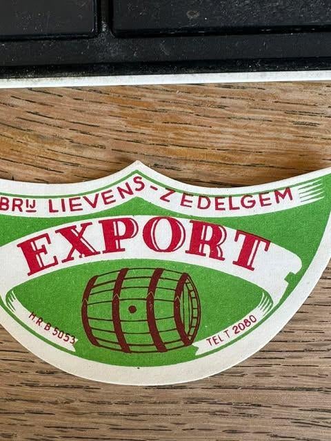 étiquette étiquette - Brij Lievens Export Zedelgem, Enlèvement ou Envoi, Neuf, Autres types, Autres marques