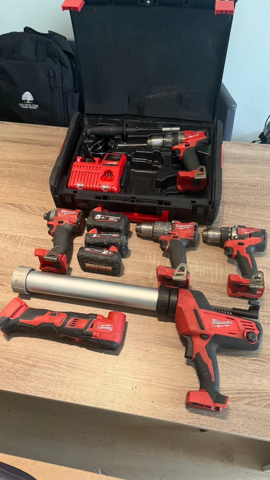 Milwaukee m18 set, Ophalen, Zo goed als nieuw, Overige typen, Milwaukee