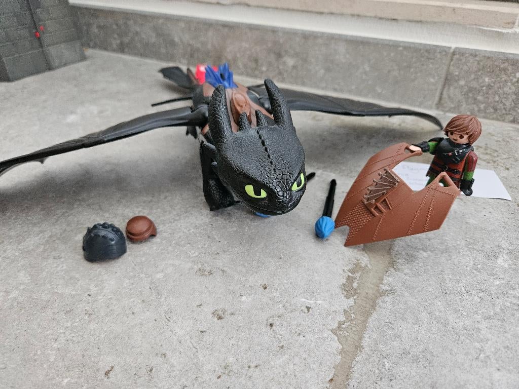 Playmobil Dragons Tandloos en Hikkie 9246, Enlèvement ou Envoi, Comme neuf, Ensemble complet