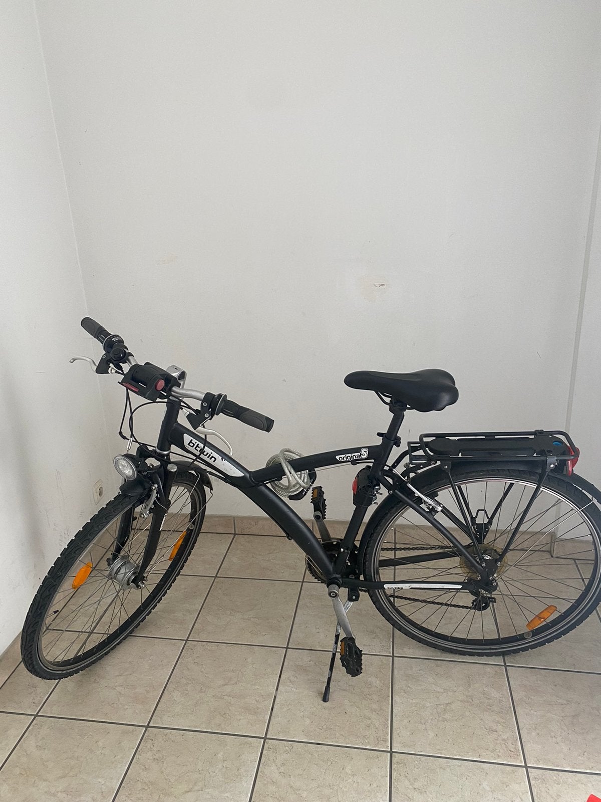 Vélo avec siège-enfant, Ophalen