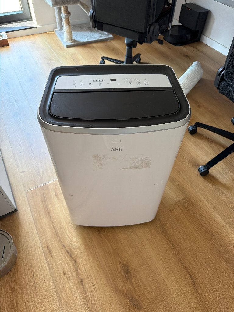 AEG mobiele airco, model 12.000 BTU, Elektronische apparatuur, Ophalen, Minder dan 60 m³, 3 snelheden of meer, Zo goed als nieuw