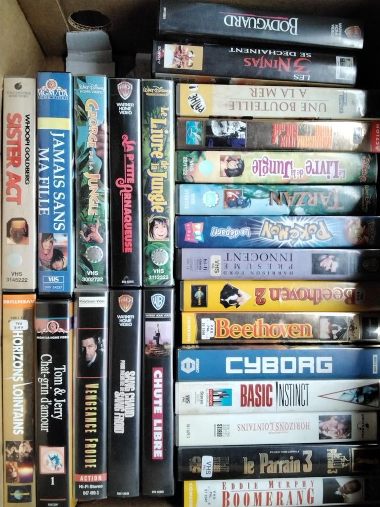 Lot de 33 cassettes originale, Ophalen
