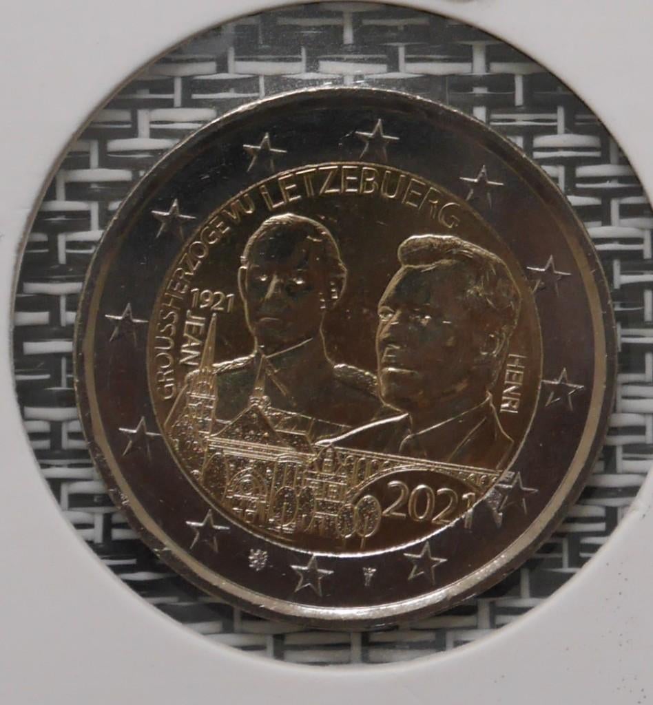 Piece 2 euros Luxembourg 2021, Timbres & Monnaies, Monnaies | Europe | Monnaies euro, Enlèvement ou Envoi, Luxembourg, 2 euros