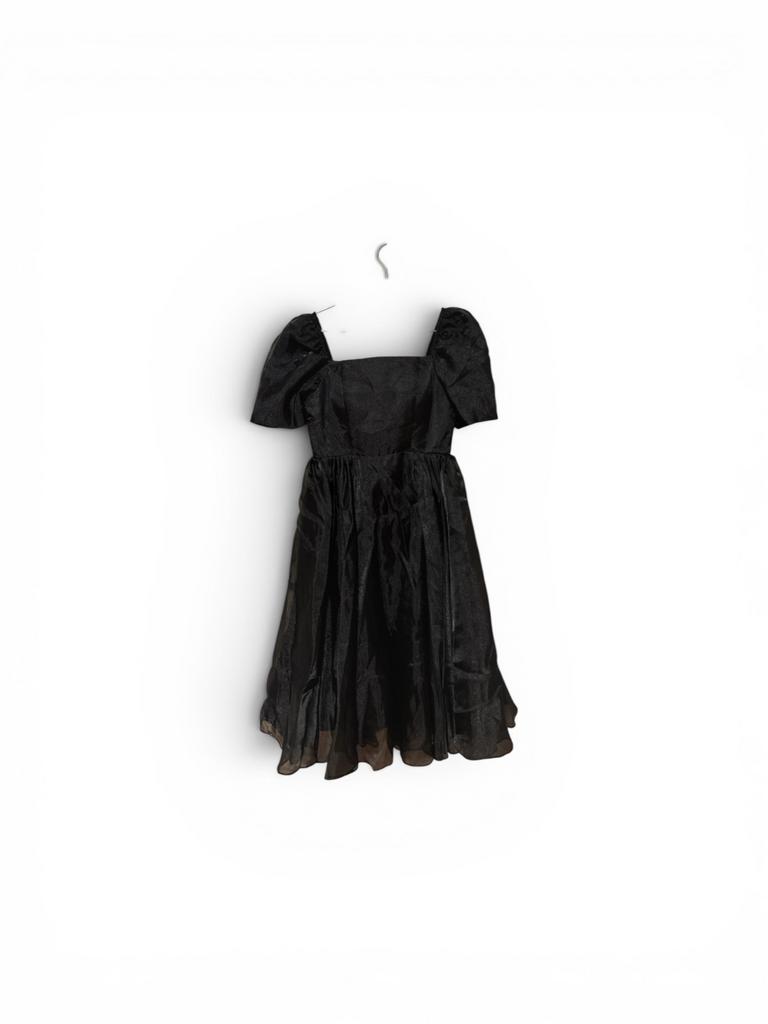 Robe de bal / soirée noire avec dentelle, Ophalen of Verzenden, Zo goed als nieuw