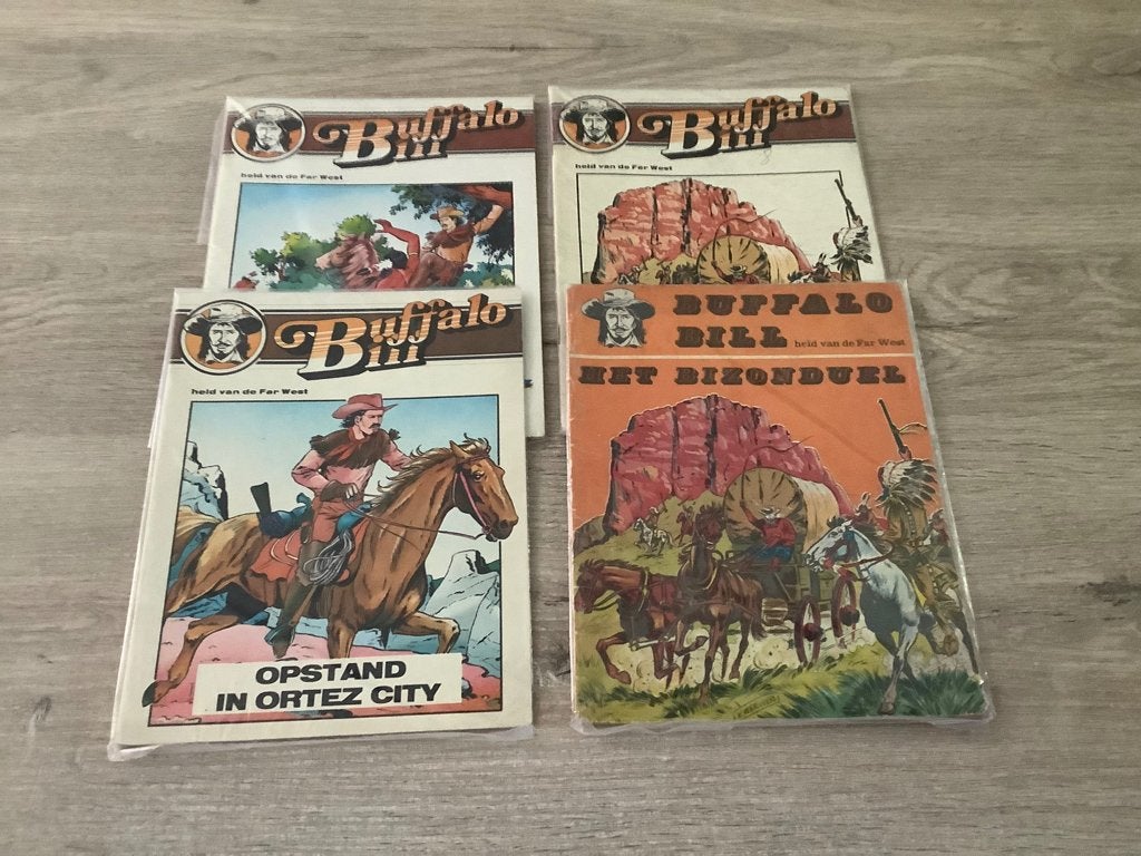 Buffalo Bill verschillende strips, Livres, Plusieurs BD, Enlèvement ou Envoi, Utilisé, Onbekend