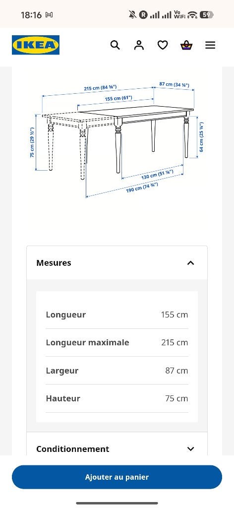 Lot de tzable à manger extensible ikea, Enlèvement, Utilisé