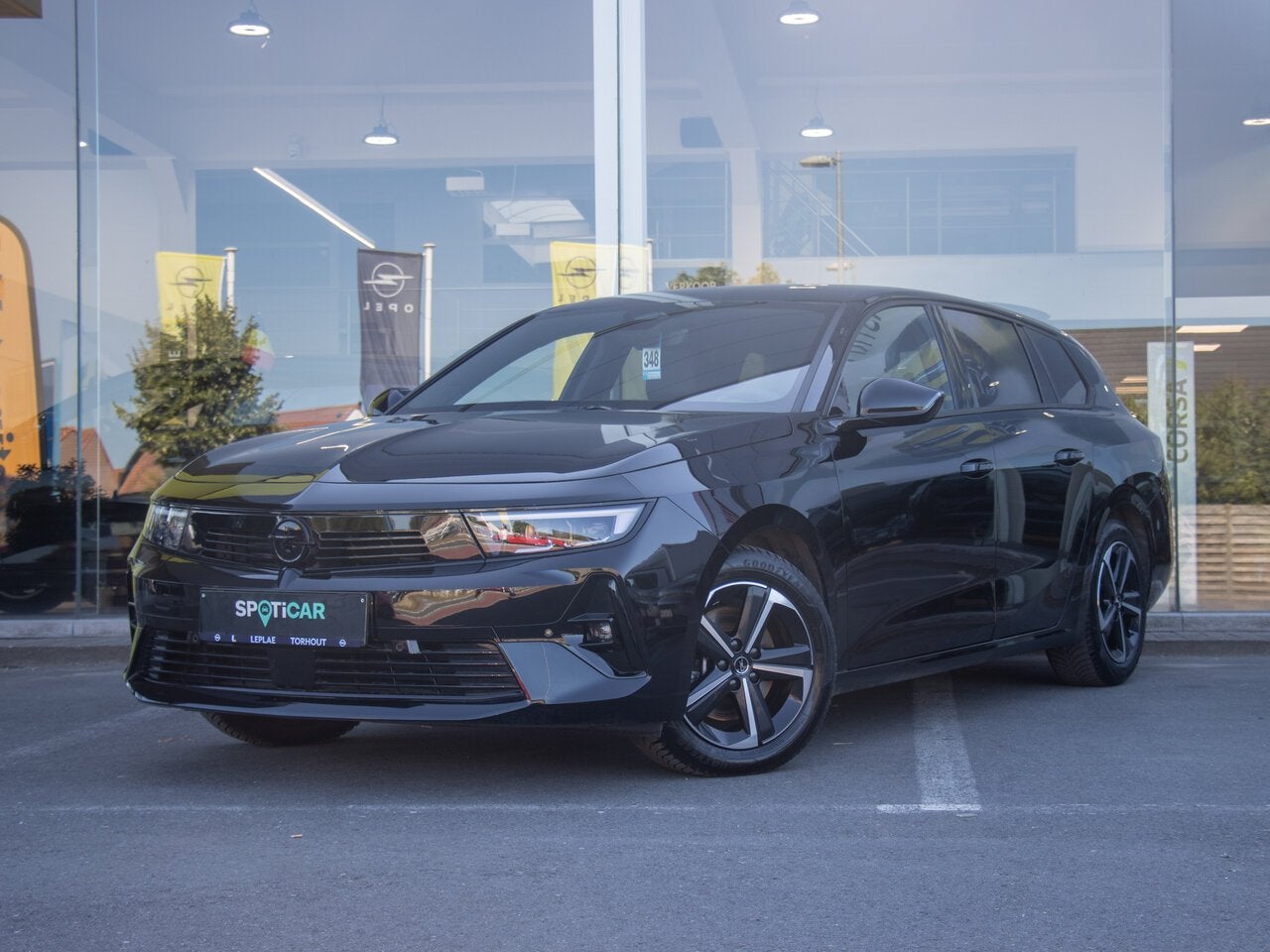 Opel Astra ST GS 1.2T HYBRID AUTOMAAT|CAMERA|CARPLAY|VERWAR, Auto's, Opel, 0 min, Zwart, Bedrijf, 5 deurs
