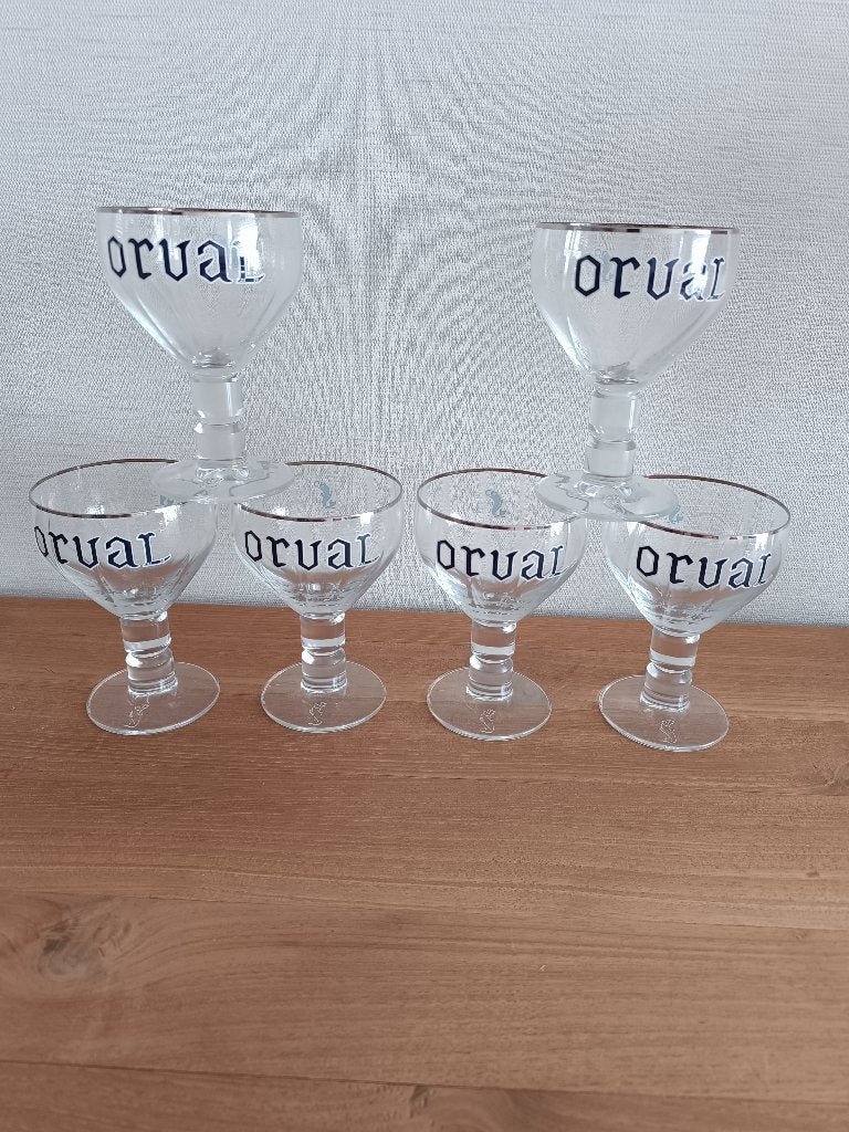 6 splinternieuwe ORVAL glazen met doos, Verzamelen, Ophalen of Verzenden, Nieuw, Glas of Glazen, Overige merken