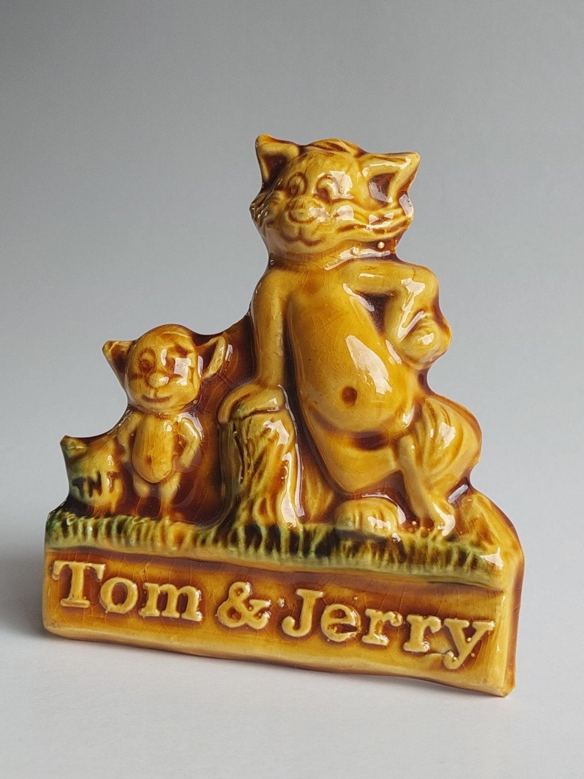 Vintage keramieken Tom & Jerry wandplaatje, Ophalen