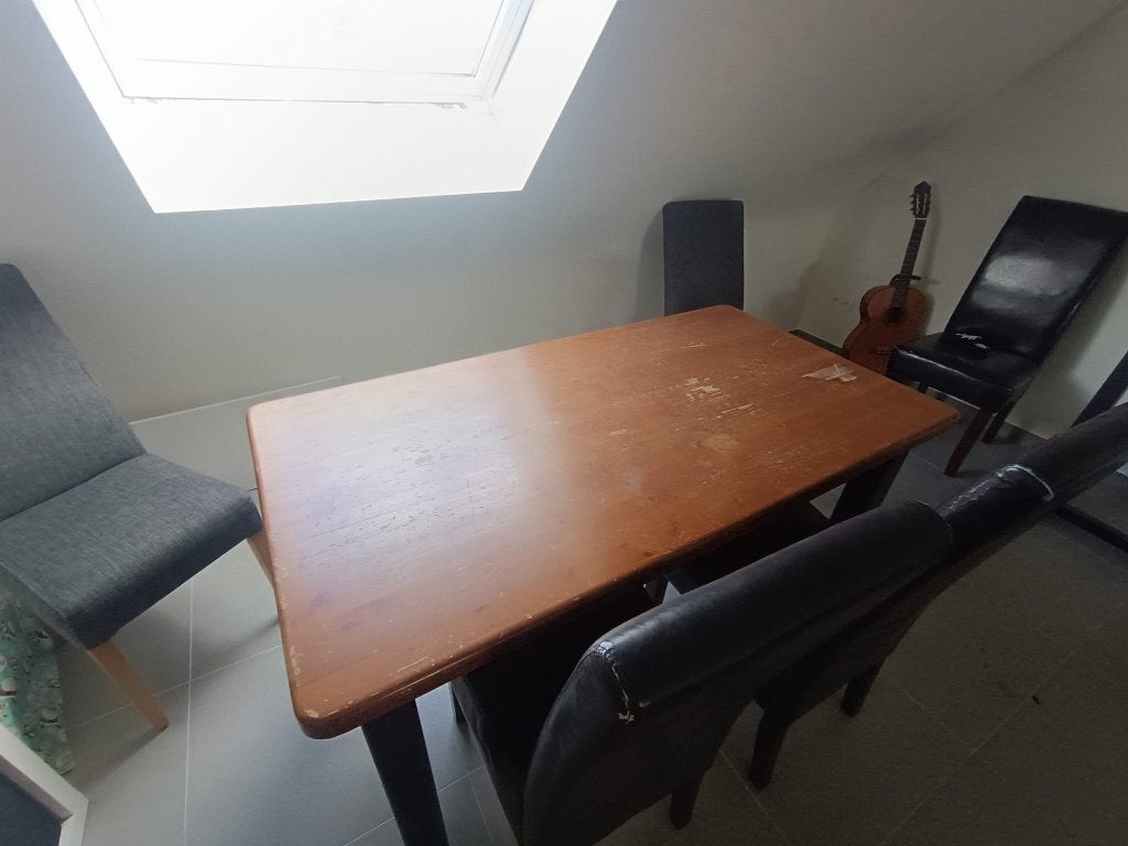Gratis stoelen (6 zwarte leren, 2 stoffen en 6 stoffen), Maison & Meubles, Chaises, Verschillend, Enlèvement, Utilisé, Noir