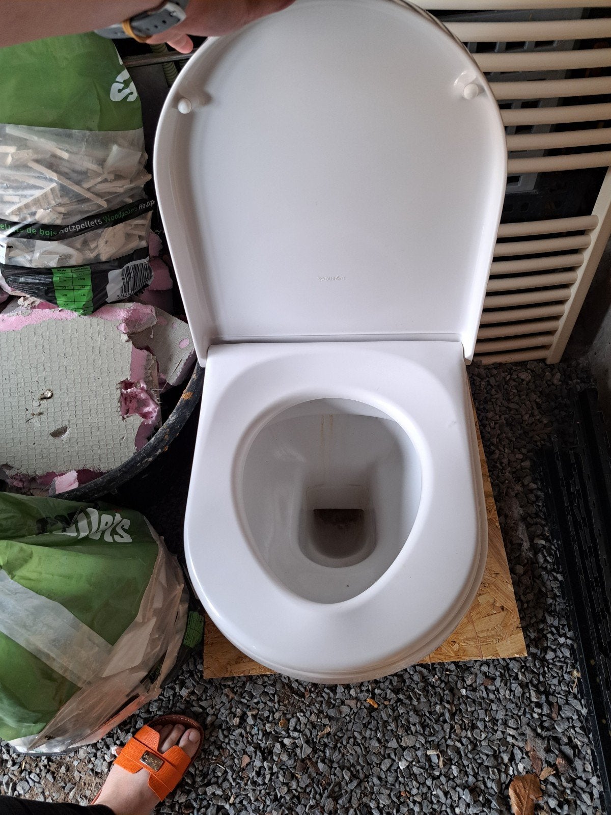 WC Duravit avec lavabo, Bricolage & Construction, Enlèvement, Toilettes
