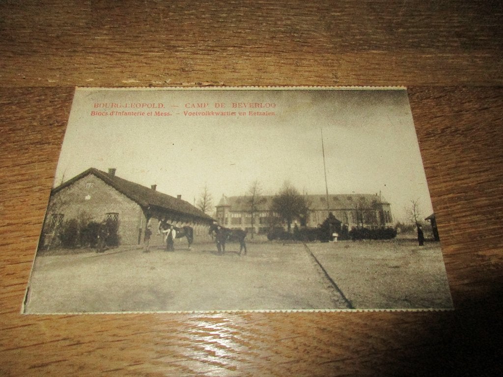 POSTKAART BOURG-LEOPOLD CAMP BEVERLOO VOETVOLKKWARTIER, Verzamelen, Verzenden, 1920 tot 1940, Gelopen, Limburg