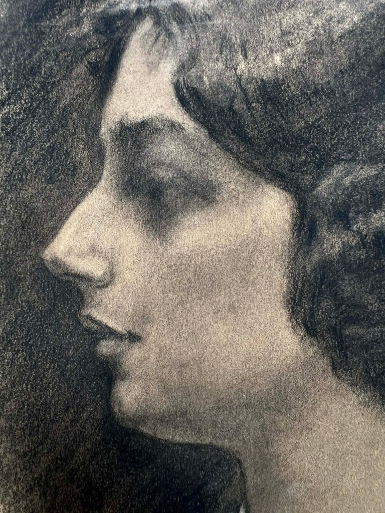 Originele tekening Charles Bisschops potlood Liegeois 1900, Antiek en Kunst, Ophalen of Verzenden, Tekening, Potloodtekening, Gesigneerd