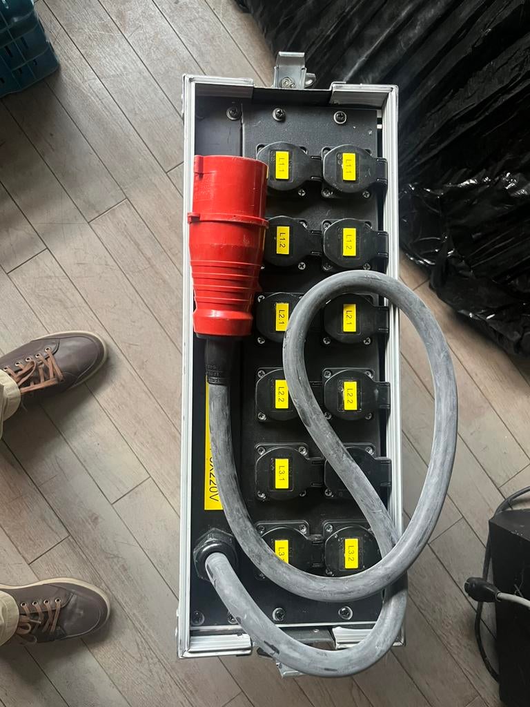 Elektrische distributie 32A sterdriehoek 220/380, Ophalen, Zo goed als nieuw