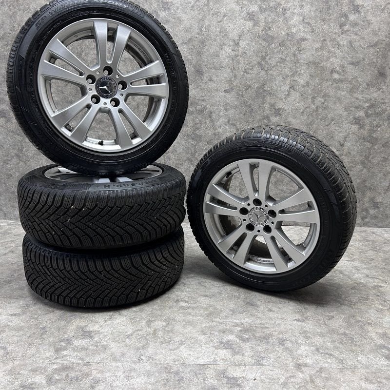 16 inch Rial velgen + winterbanden Mercedes A B klasse CLA, Pneus et Jantes, Pneus hiver, 16 pouces, -