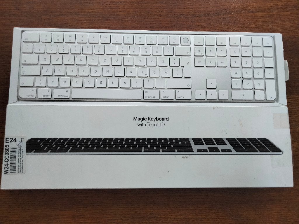 Apple Magic Keyboard Touch ID + numeriek toetsenblok, Numeriek gedeelte, Numeriek, Ophalen of Verzenden, Zo goed als nieuw