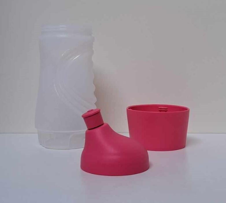 Tupperware™ « Bouteille - Gourde Sport » rose et blanc, Envoi, Neuf, Blanc, Récipient ou Bol