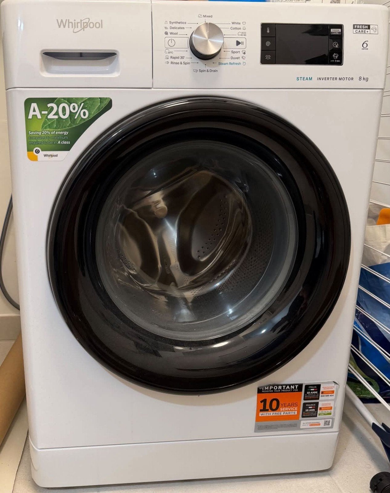 Whirlpool 2025 wasmachine, Ophalen, Zo goed als nieuw