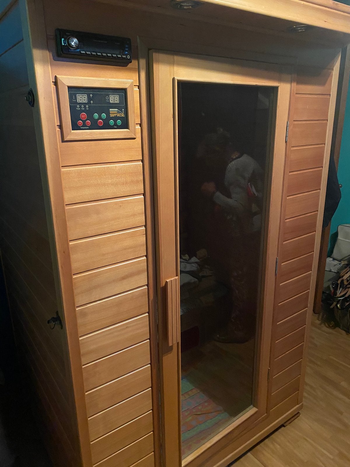 Infrarood sauna, Sport en Fitness, Ophalen, Gebruikt, Infrarood, Complete sauna