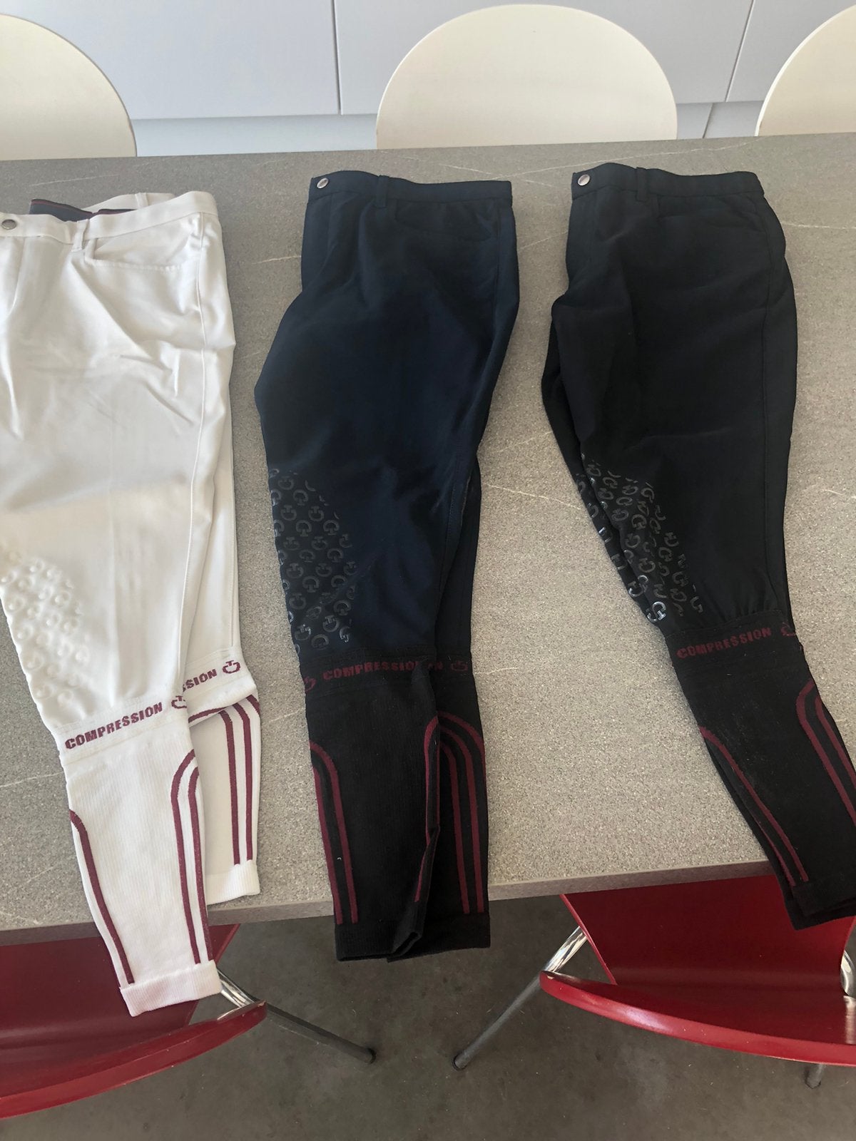 Drie nieuwe rijbroeken CT heren, Dieren en Toebehoren, Paardrijkleding, Heren, Nieuw, Overige maten, Wit