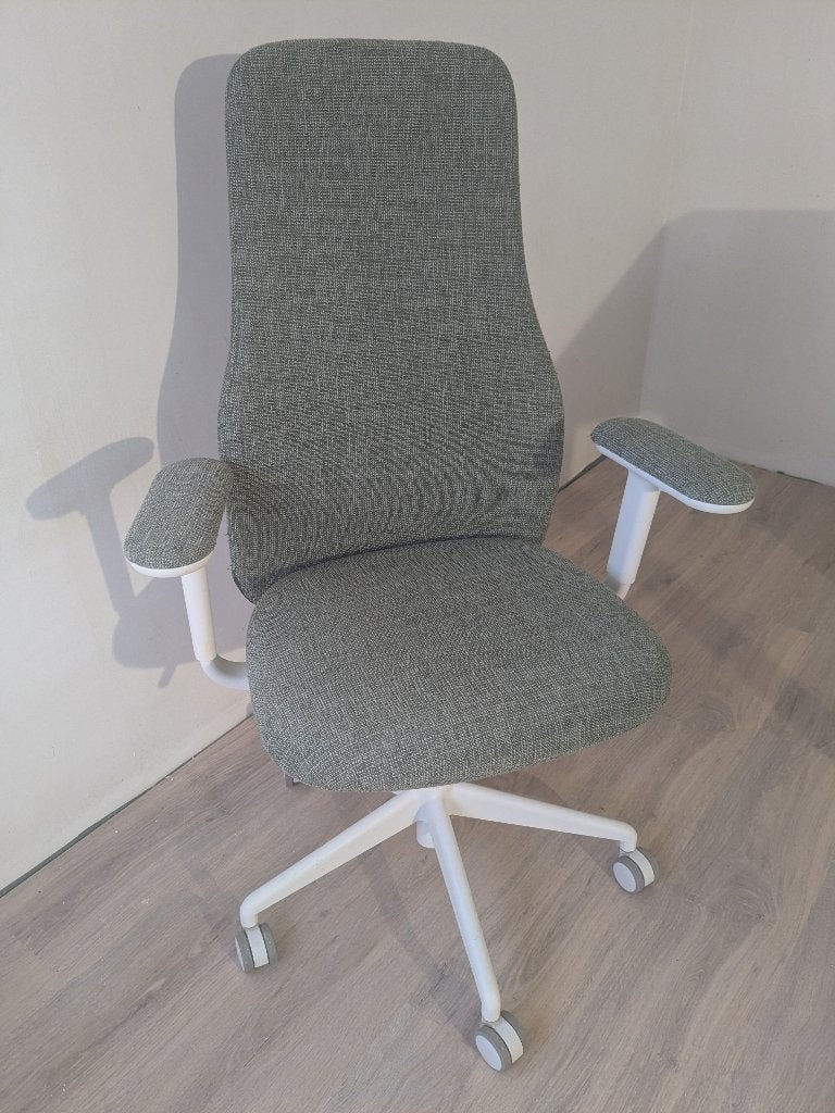 Chaise de bureau IKEA GRÖNFJÄLL avec accoudoirs, Gris, Comme neuf, Enlèvement, Chaise de bureau