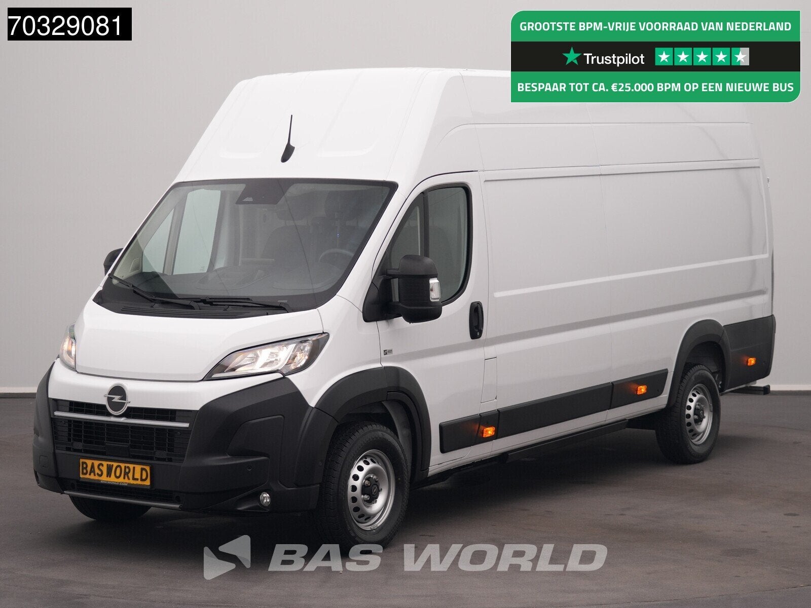 Opel Movano-e Elektrisch 110kWh 475km Stadsbereik Snelladen, Achat, 1250 kg, Entreprise, 3 places