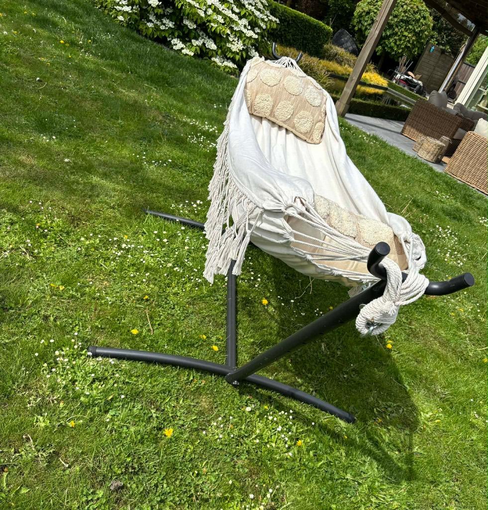 Hamac bohème + structure, Ophalen, Zo goed als nieuw