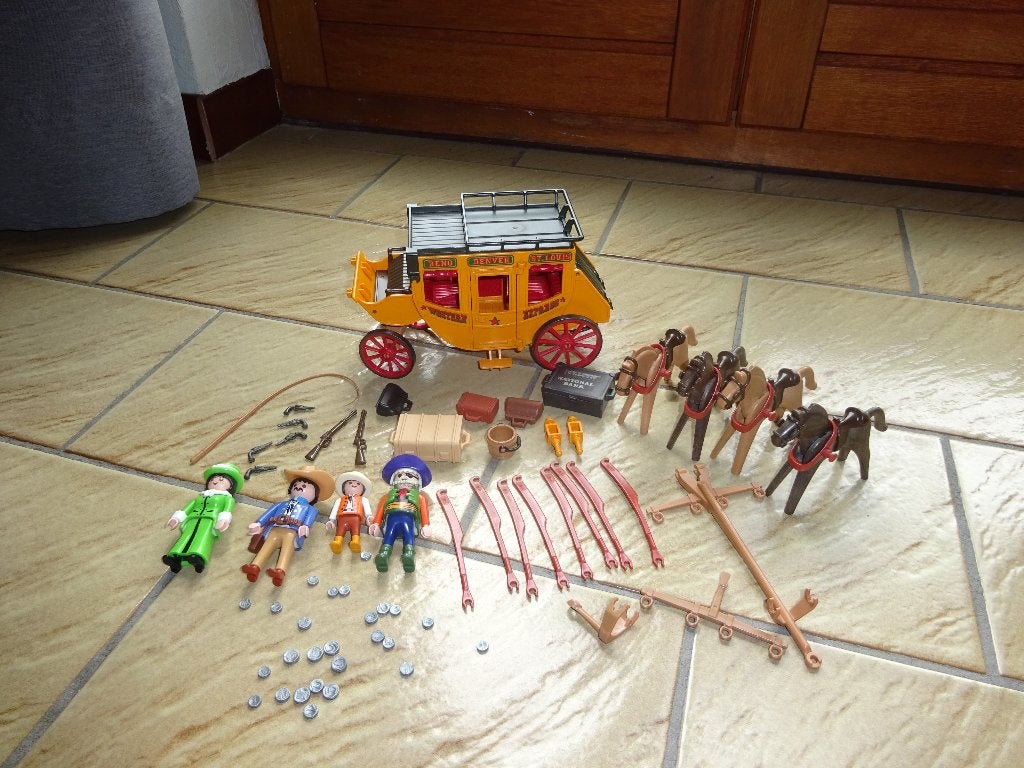 Calèche vintage Playmobil, Enlèvement ou Envoi, Comme neuf, Kit complet, Véhicule