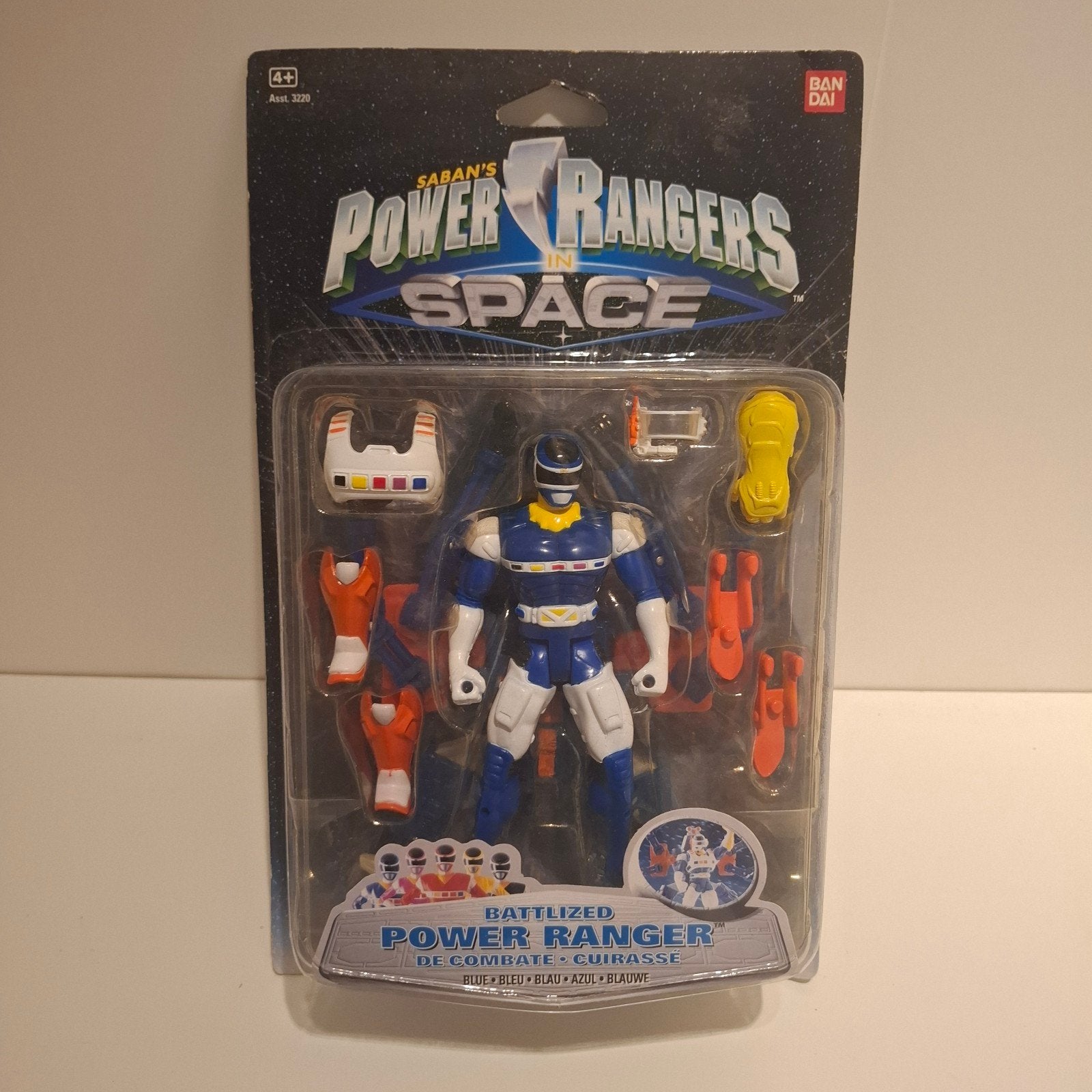 power rangers space battling blue ranger, Kinderen en Baby's, Speelgoed | Actiefiguren, Ophalen of Verzenden