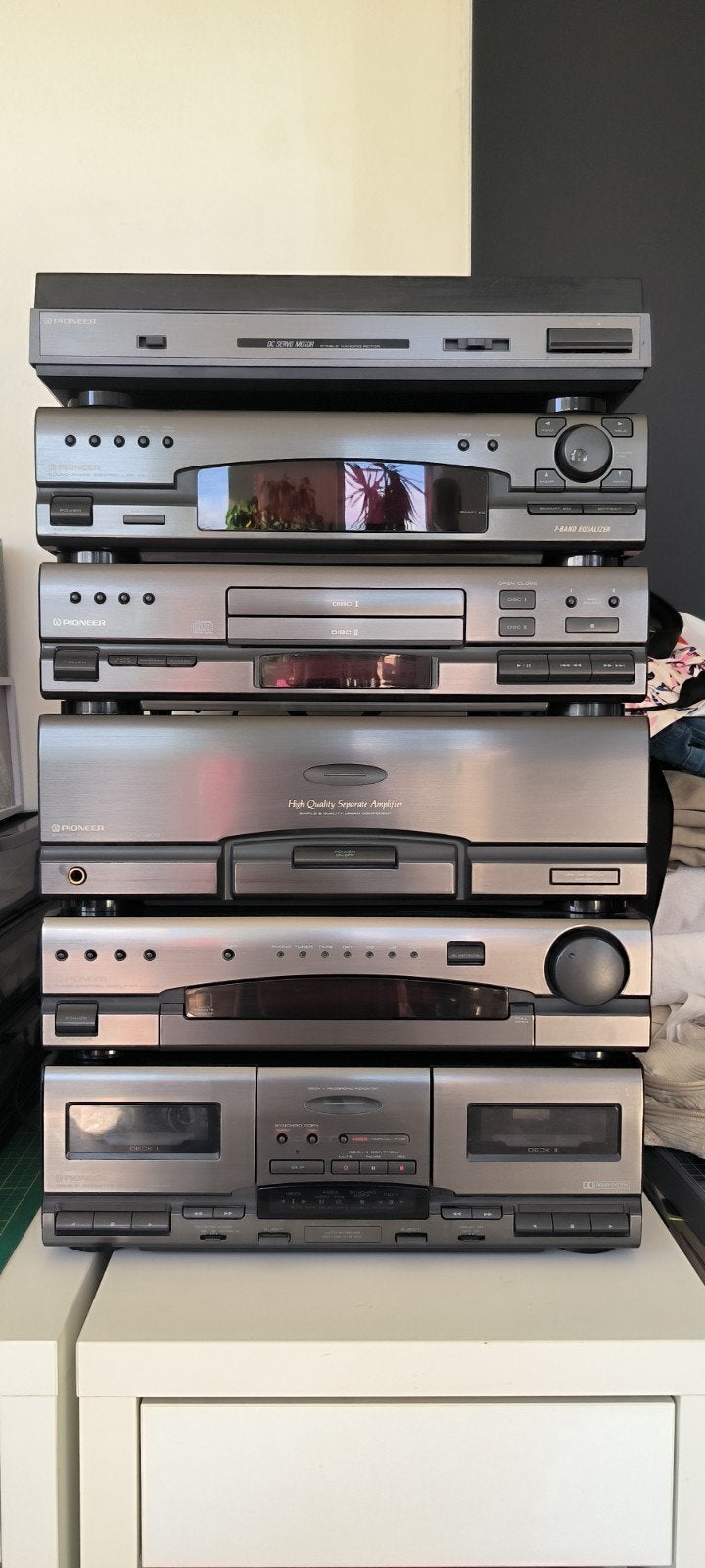 chaîne Hi-Fi Pioneer éléments séparés, Enlèvement, Comme neuf, Deck cassettes ou Lecteur-enregistreur de cassettes, Pioneer
