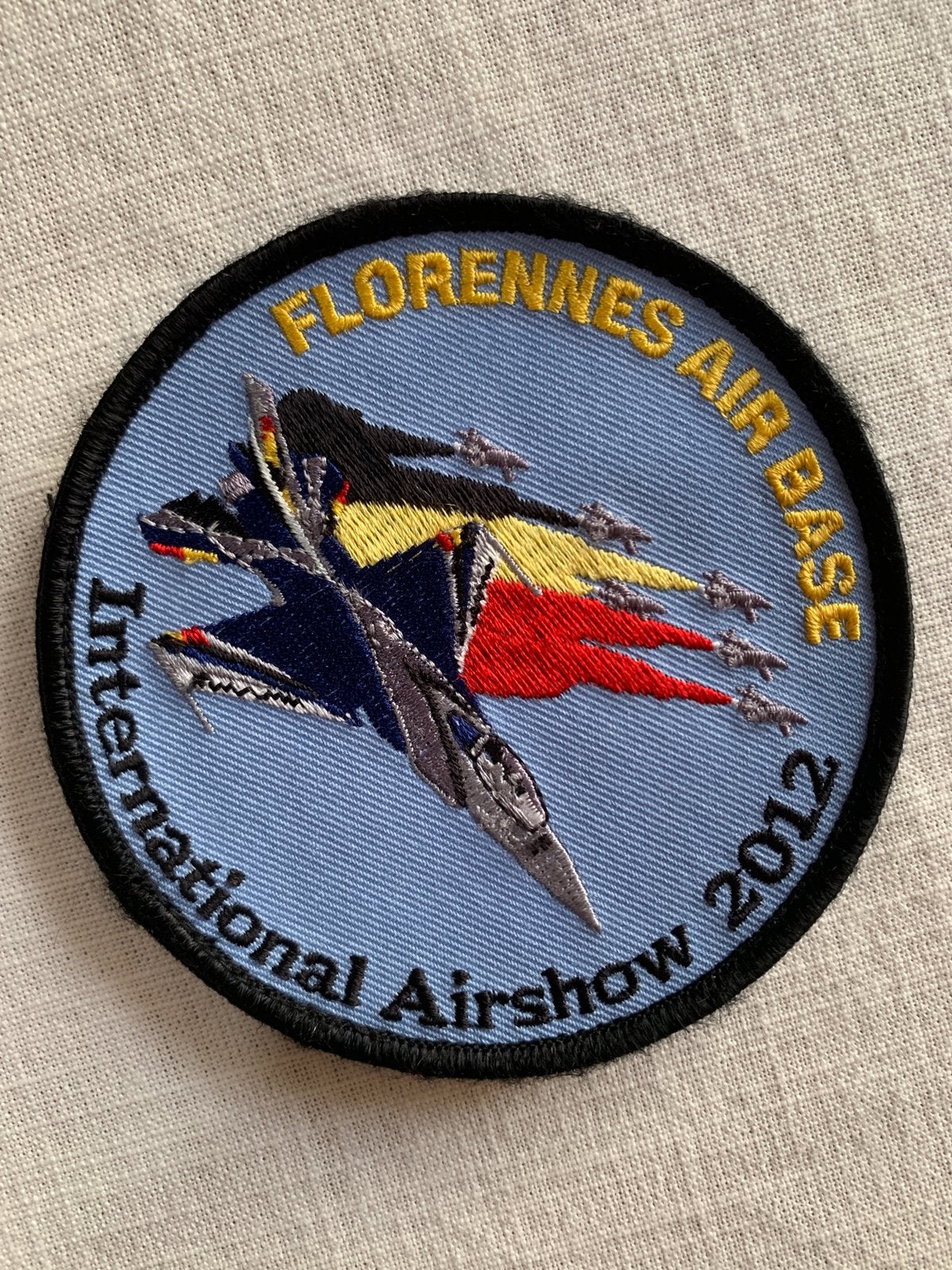 Patch Belgian Air Force Florennes Airshow 2012 Sqn, Collections, Envoi, Comme neuf