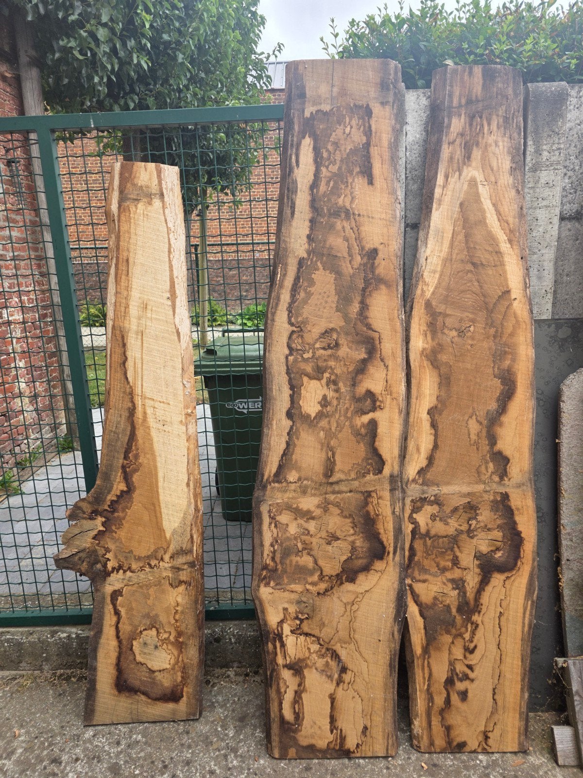 Droge Eiken schaaldelen 25 dik, Doe-het-zelf en Bouw, Hout en Planken, Ophalen, Eiken