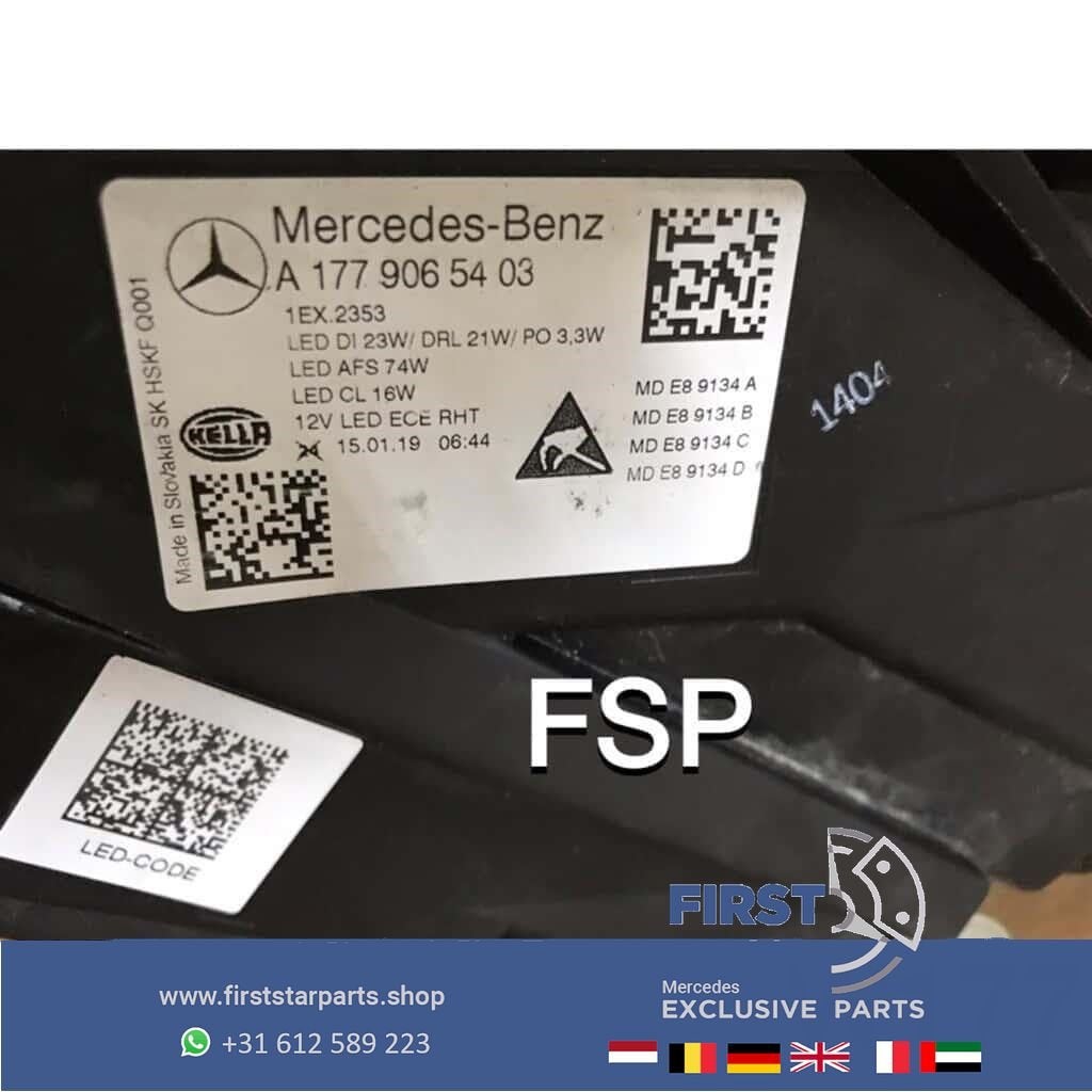 W177 A35 A45 AMG LED MULTIBEAM KOPLAMP RECHTS Mercedes A Kla, Gebruikt, -, Ophalen of Verzenden, -