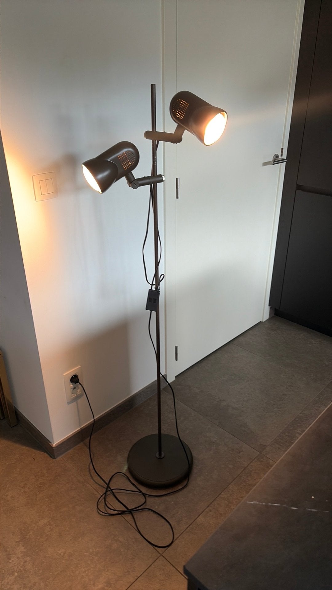 Vintage staanlamp jaren 80, Huis en Inrichting, Lampen | Vloerlampen, Ophalen, Gebruikt